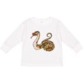 thumbnail image 3 of Inktastic Cute and Cuddly Ball Python Snake Boys or Girls Long Sleeve Toddler T-Shirt, 3 of 5