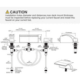 thumbnail image 2 of WOWOW Bathtub Faucet with Waterfall Spout, Deck Mount Bathroom Tub Faucet Set, 3 Hole High Flow Tub Filler, Matte Black, 2 of 7