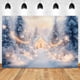 thumbnail image 3 of Winter Christmas Tree Backdrop Photography Snow Path Hut Natural Landscape Kids Family Portrait Photocall Background Photo Props, 3 of 5