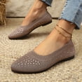 thumbnail image 2 of Women's Fashion Flats Comfortable Pointed Toe for Dressy Casual Women's Casual Shoes Elegant Rhinestone Flat Comfort On Mesh Design Footwear For Everyday Wear, 2 of 9