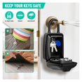 thumbnail image 3 of Key Lock Box for Sturdy Waterproof Hanging for House Resettable Large Capacity Security Lockbox ,Easy to Operate, 3 of 7