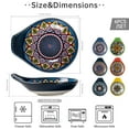 thumbnail image 2 of UNICASA Ceramic Spoon Rest,Bohemian Spoon Holder for Kitchen 4.75 Inch,Set of 6, 2 of 6