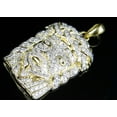 thumbnail image 2 of 10K Yellow Gold Jesus Head Diamond Pendant 1.15ct, 2 of 7