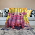 thumbnail image 2 of JEUXUS  Pig Blanket, Cute Pink Pig Throw Blanket, Funny Pig Gifts for Kids Boys Girls, Kawaii Pig Lovers Gifts for Christmas Birthday, Soft Cozy Pig Decor for Couch Bed Sofa Travel, 2 of 6