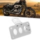 thumbnail image 3 of Soporte de placa de montaje para licencia de motocicleta, luz trasera montada lateral, marco de aleación de aluminio, color plateado Jadeshay A, 3 of 8