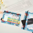 thumbnail image 2 of FORMRS 2 Pack Pencil Pouch for 3 Ring Binder with Clear Window Zipper Case, Easter Bunny Pattern, 2 of 6