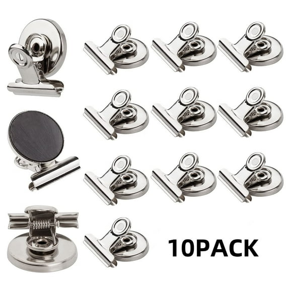 Strong Magnetic Clips - Heavy Duty Refrigerator Magnet Clips - 31mm Wide 12Pack Scratch Safe - Clip Magnets Best for House Office School Use,Hanging Home Decoration,Photo Displays