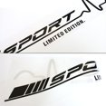 thumbnail image 4 of 2pcs Door Sport Black Vinyl Self-sticking Decal Sticker Car Truck 78X11.5 CM, 4 of 5
