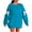 Sky Blue, variant on WTOBBY Women's Solid Color Bow Round Neck Long Sleeve Loose Pullover Sweater Sweatshirt, Decorative Bow Design, Soft and Comfortable for Fashionable Everyday Wear,Black L