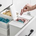 thumbnail image 2 of Storage Bins with Lids, Large Capacity, Multi-Function, Stackable, Plastic, for Cabinet, Office, Kitchen, Bathroom, 2 of 4
