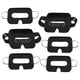 thumbnail image 5 of 100 Uds. Mascarillas desechables para la cara, cubierta para los ojos, tela no tejida, fácil de usar, relleno , máscara para auriculares , Negro, 5 of 8