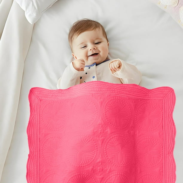 Manta de Franela Acolchada Qazbgdl con Relleno, Suave y Fina, Ideal para Cama, Sofá o Viajes, 91 X 114 Cm, 1 Unidad