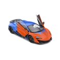 thumbnail image 6 of 2019 McLaren 600LT Coupe, Orange and Blue - Solido S1804503 - 1/18 Scale Diecast Model Car, 6 of 10