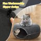 thumbnail image 3 of Cama para gatos Donut, cueva para gatos desmontable, cama tipo túnel para gatos, túnel de juego para gatos de interior, 3 of 9