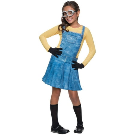 Girl's Female Minion Halloween Costume