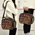 thumbnail image 5 of FORMRS Student Lunch Bag Insulated Reusable Cooler Box with Zipper Pockets, Yellow Floral, 5 of 9