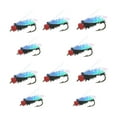 thumbnail image 4 of 10 Uds. Señuelos de cebo de pesca con moscas para pesca con anzuelos para trucha Panfish Bass 85 mm x 3 mm Zulema Señuelos de pesca con mosca, 4 of 8