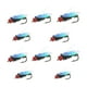 thumbnail image 4 of 10 Uds. De moscas de pesca con mosca, accesorios de pesca al aire libre para , perca, salmón 10 mm x 3 mm Cola Señuelos de pesca con mosca, 4 of 8