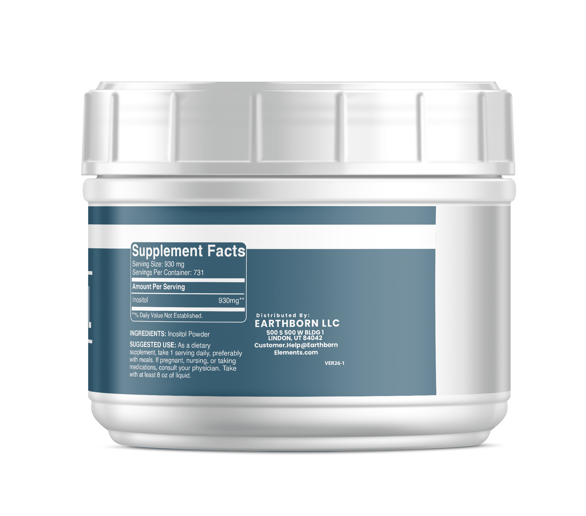 Earthborn Elements Inositol 1.5 lb, Vitamin B8, Always Pure