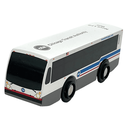 Munipals CTA Nova LFS Bus Chicago Transit Authority Wooden Railway Train Officially Licensed