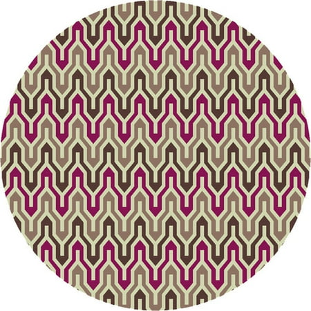 Jill Rosenwald Rugs Fallon Hand-Woven Gray/Maroon Area Rug