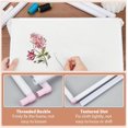 thumbnail image 4 of Embroidery Needlework Frame Plastic Stitch Frame Embroidery Scroll Frame Adjustable Stitching Frame Needlepoint Holder for Embroidery and Stitch White 28x39.5cm(11x15.6Inch)White, 4 of 7