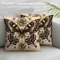 thumbnail image 3 of YANMS Yellow Butterfly Throw Pillow Cover Cases with Beauty Wings Flower Insect Floral Outdoor Decor Pillowcase Home Square Pillow Slip White, 3 of 5