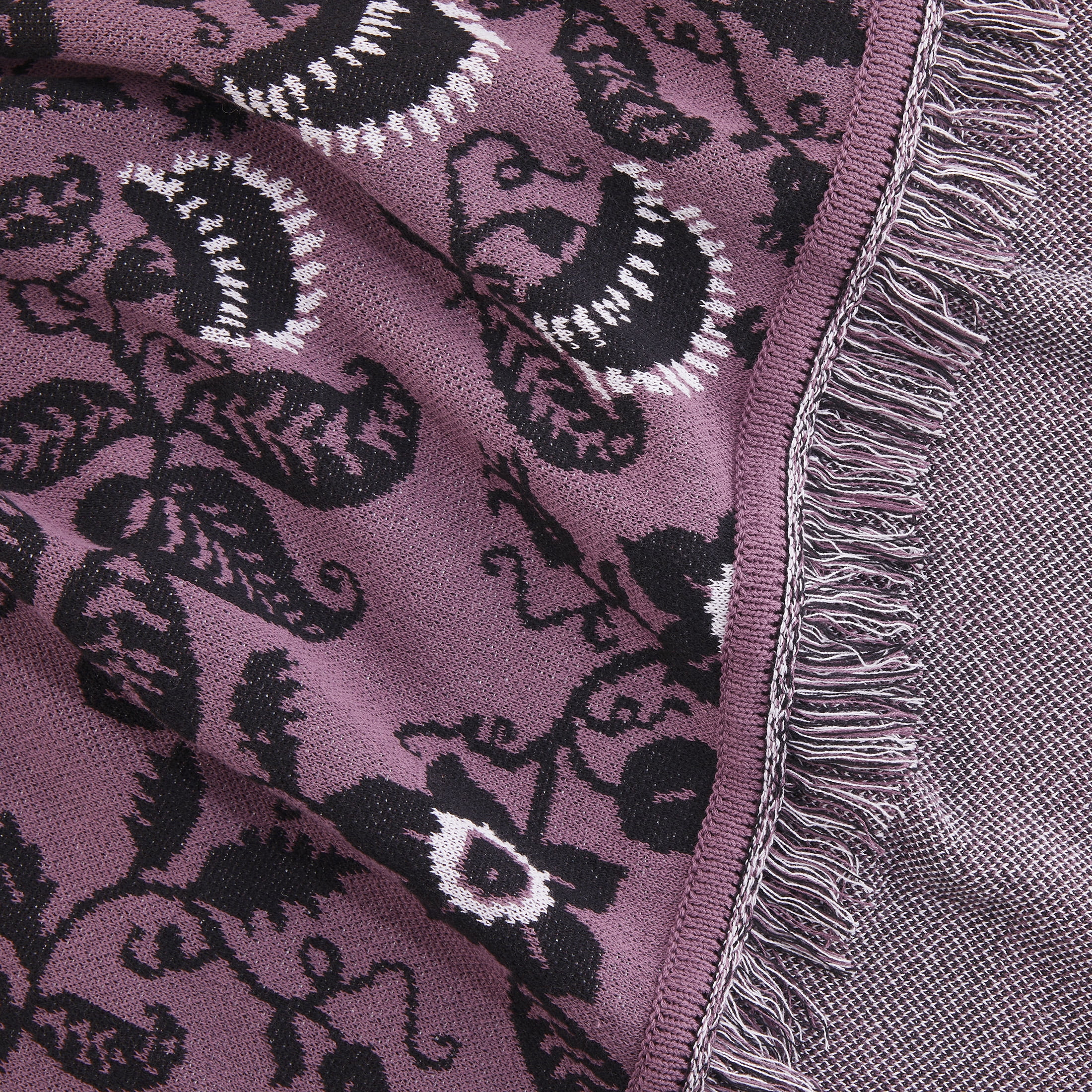 Way to Celebrate Halloween Soft Touch Multicolour Venus Flytrap Jacquard Knitted Tapestry Throw