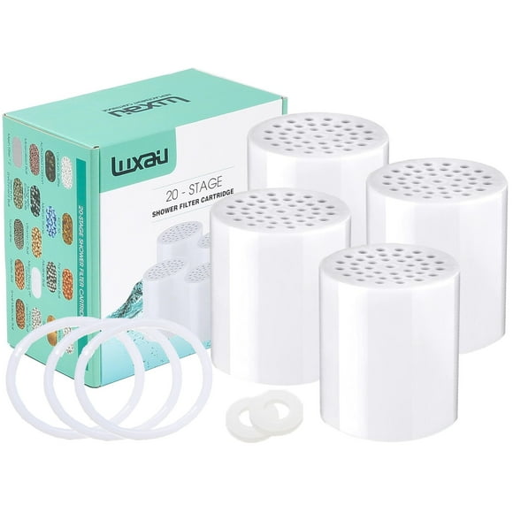 Cartucho de repuesto para filtro de ducha Luxau, 20 etapas, 4 unidades