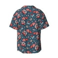 thumbnail image 2 of Xecao offers the Gnome Love USA for Men's Casual Short-sleeved Shirt, a button-up collared shirt with a pocket, perfect for beach vacations and yacht travel in the X-Large size., 2 of 7