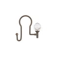 thumbnail image 2 of Utopia Alley Shower Hooks - Double Shower Curtain Rings for Bathroom - Rust Proof Shower Curtain Hooks for Shower Curtain - Shower Curtain Rings with Crystal Design - Set of 12, Oil Rubbed Bronze, 2 of 9