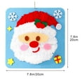 thumbnail image 3 of Christmas Handmades Sewing and Yarn Embroidery Painting Materials, Creative Cartoon Themed Craft Kit, All-Inclusive Supplies for Making Cute Holiday Embroidery Art Pieces, E, 1set, 3 of 6