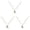 Gold 3Packs, variant on Western Cowboy Boots Necklace Mushroom Abstract Face Copper Plated Collarbone Chain Hip Hop Trend, 50 cm, Gold 1Pack