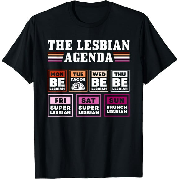 Pride Month, The Lesbian Agenda, LGBTQ T-Shirt