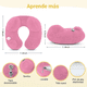 thumbnail image 2 of Almohada Para Viaje Tipo U Con Cojín De Cuello Xtellar Color rosa, 2 of 4