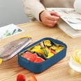 thumbnail image 5 of Lunch Box 700ml Plastic 480ml Stainless Steel Bento Container Leak Proof Food Storage Divided Compartments Picnic Box, 5 of 5