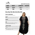 thumbnail image 4 of Edolynsa Plus Size Moroccan Kaftan Dress for Women Embroidery Caftan Tunic Maxi Beach Dresses Bathing Suit Cover up Sleepwear, 4 of 9