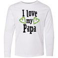 thumbnail image 3 of Inktastic I Love my Papa- hearts Long Sleeve Youth T-Shirt, 3 of 5