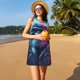 thumbnail image 3 of Balery Hip-Hop Glasses Gorilla Vestidos de verano para mujer con estampado: vestido holgado sin mangas, vestido playero informal y cómodo para días calurosos., 3 of 7