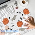 thumbnail image 4 of Long Mouse Pads for Desk,White Halloween Ghosts Skulls and Bats Desk Mats on Top Of Desks, Desk Mouse Pad Extra Large with 3mm Non-Slip Base and Stitched Edge for Gaming,Office,Work,Home 35.4x15.7in, 4 of 5