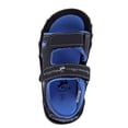 thumbnail image 4 of Beverly Hills Polo Club Hook And Loop Boys Open Toe Toddler Sport Sandals, Navy Black, 6, 4 of 5