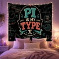 thumbnail image 2 of Math Formulas and Equations on Chalkboard Background, Playful Abstract for Math Lovers, Educational Wall Art Back to School Gift Tapestry Wall Hanging for Classroom, Office and Dorm, 2 of 7