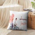 thumbnail image 3 of LALILO Throw Pillow Covers Valentine Day Romantic With People Love Story Cushion Cover 18" x 18", 2 Pack, 3 of 6