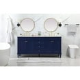 thumbnail image 6 of Elegant Kitchen and Bath 72 Inch Double Bathroom Vanity In Blue, 6 of 8