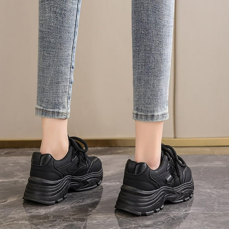 Women's Fashion Breathable Mesh Platform Sneakers Casual