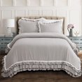 thumbnail image 1 of Lush Decor Ella Shabby Chic Ruffle Lace 3Pc Cmfrtr, 1 of 7