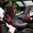 thumbnail image 6 of Men's And Women's All-season Motorcycle Riding Boots And Motorcycle Shoes,Black red,45, 6 of 15