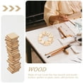 thumbnail image 4 of QUMONIN 100pcs 10mm Wood Slices Square DIY Plaque for Crafts, 4 of 5