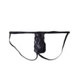 thumbnail image 4 of Hombres T Back Transpirable Elástico Encaje Jockstrap Calzoncillos Ropa interior masculina Negro Zulema Tanga de hombre, 4 of 8