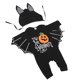 thumbnail image 3 of 1 Juego de mameluco de Halloween para niña, mameluco con manga de murciélago para bebé, mameluco para niño pequeño, traje de bebé con sombrero, 3 of 6